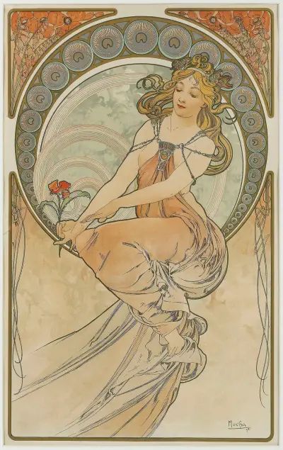 The Arts 3 av Alphonse Mucha