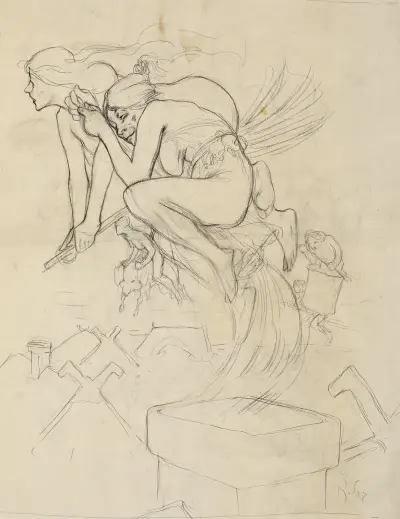 Witches av Alphonse Mucha