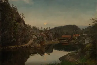 Abend. Mindalen, Risør von Amaldus Nielsen