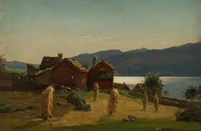 Bauernhäuser, Balestrand von Amaldus Nielsen