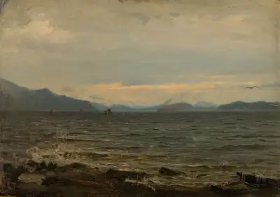 Grauwetter, Bømmelfjord von Amaldus Nielsen