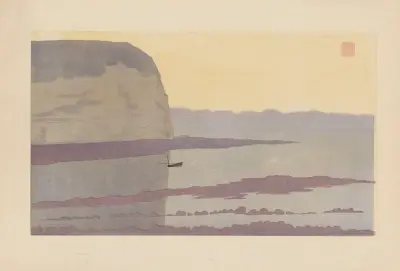 Útes, soumrak (Yport), Amédée Joyau