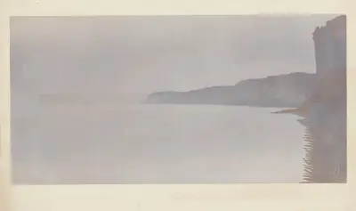 Útesy v měsíčním svitu (Yport), Amédée Joyau