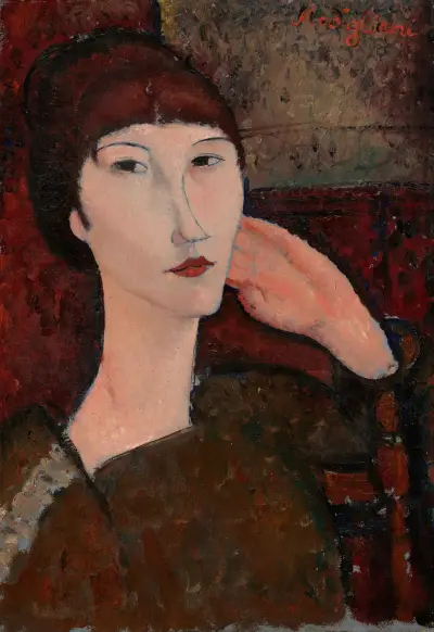 Adrienne (Woman with Bangs), Amedeo Modigliani