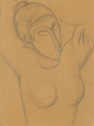 Karyatidní busta, Amedeo Modigliani