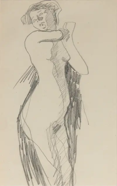 Stojící nahá žena, 1905 – Nr. 2, Amedeo Modigliani