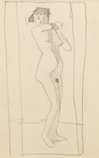 Stojící nahá žena, 1905 – Nr. 3, Amedeo Modigliani