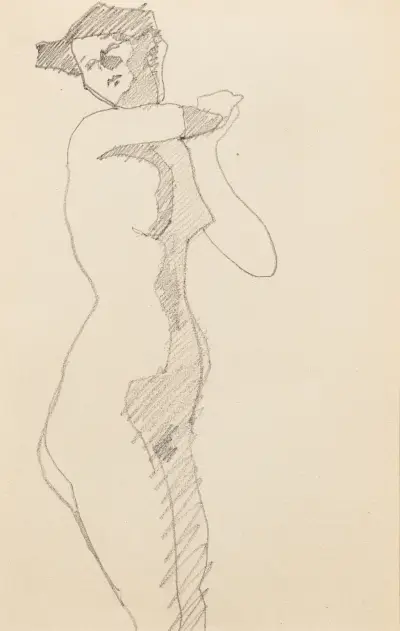 Stojící nahá žena, 1905 – Nr. 6, Amedeo Modigliani