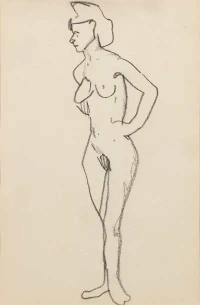 Stojící nahá žena, 1905 – Nr. 8, Amedeo Modigliani