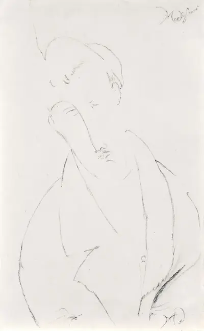 Mężczyzna z wąsami, Amedeo Modigliani