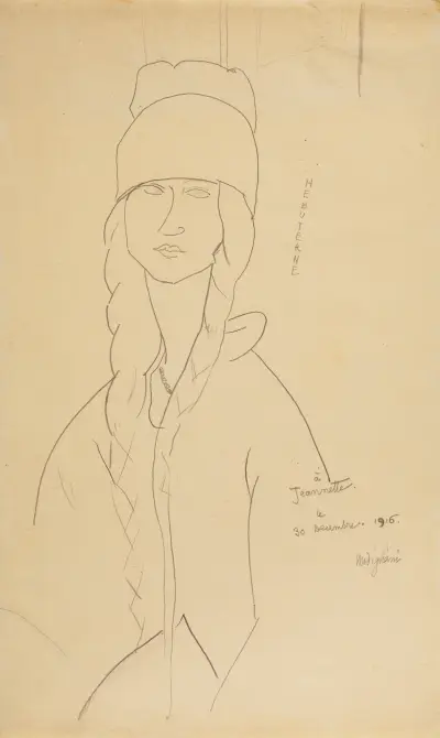 Jeanne Hébuterne, 1916, Amedeo Modigliani