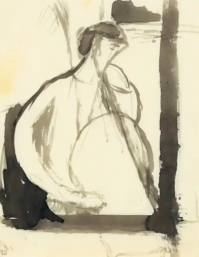 Hráč na violoncello, Amedeo Modigliani