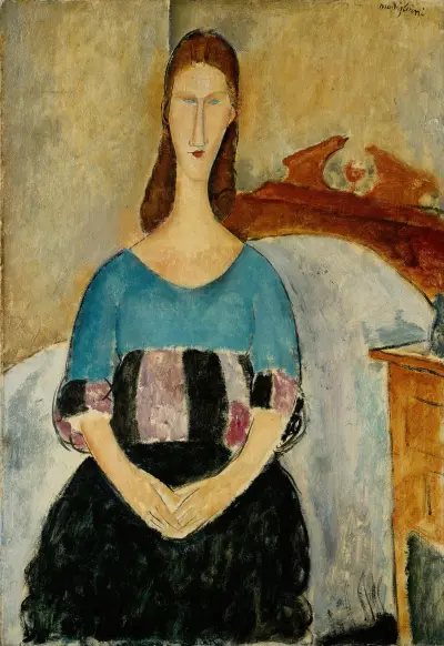 Portrait of Jeanne Hebuterne, Seated, Amedeo Modigliani