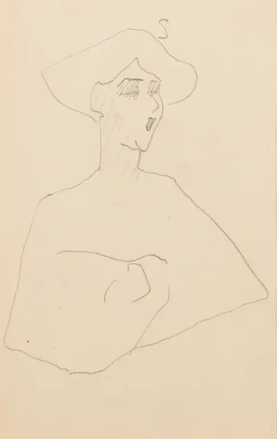 Ženská hlava a poprsí, Amedeo Modigliani