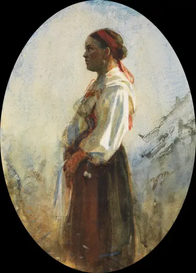 En ung bondflicka av Anders Zorn