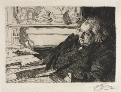 Ernest Renan, 1892 av Anders Zorn