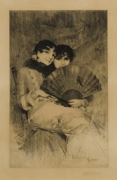 Kusinerna av Anders Zorn