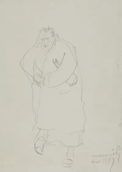 Självporträtt, 1907 av Anders Zorn