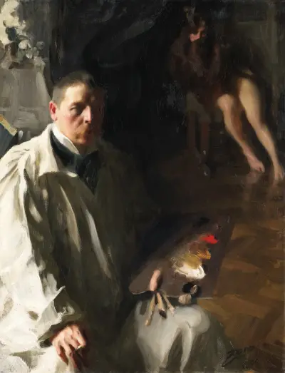 Självporträtt, 1896 av Anders Zorn