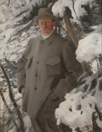 Målaren Bruno Liljefors av Anders Zorn