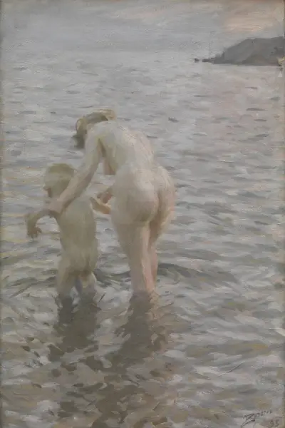Med mor av Anders Zorn