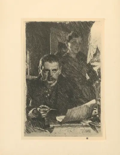 Zorn och hans hustru av Anders Zorn