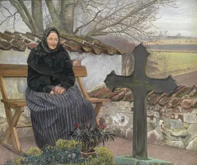 Churchyard at Fløng, Laurits Andersen Ring