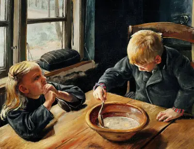 En Dreng og en Pige ved Middagsmaden, Laurits Andersen Ring