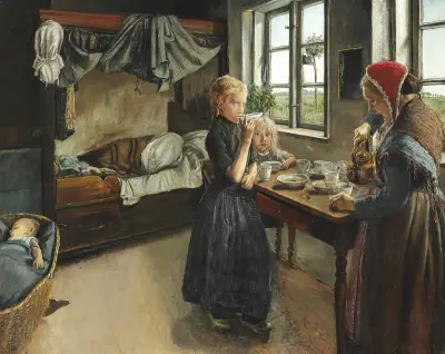 Interiør fra Landsbyen Ring, Laurits Andersen Ring