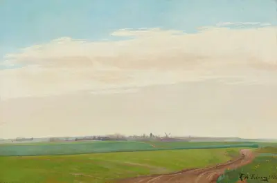 Sommerlandskab, Baldersbrønde (Summer Landscape, Baldersbronde), Laurits Andersen Ring