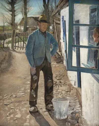 Whitewashing the Old House, Laurits Andersen Ring