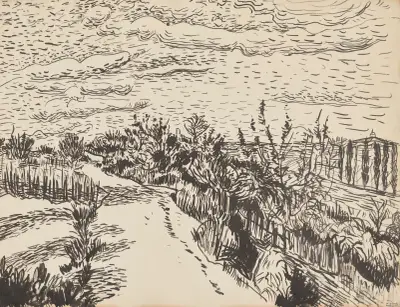 Paysage près de Collioure av André Derain