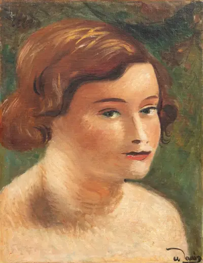 Tête de Jeune femme av André Derain