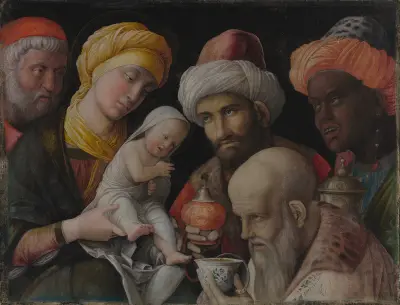 Adoration Of The Magi av Andrea Mantegna