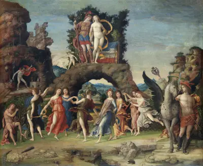 La Parnasse av Andrea Mantegna