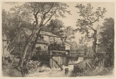 Landscape with a Mill, Andreas Achenbach