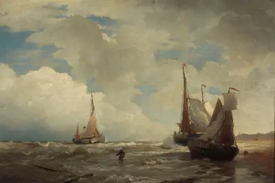 On the North Sea coast, Andreas Achenbach