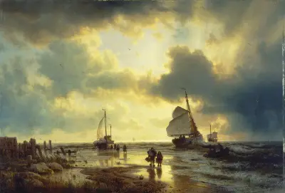 The Ebb-tide, Andreas Achenbach