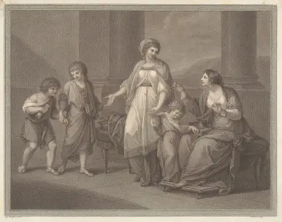 Cornelia, die Mutter der Gracchen von Angelica Kauffmann