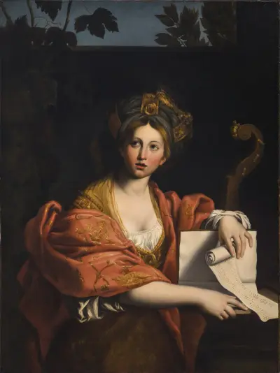 Cumaean Sibyl (After Domenichino) av Angelica Kauffmann
