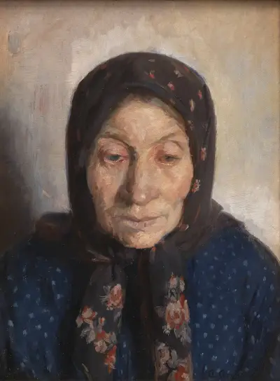 An Old Fisherman’s Wife av Anna Ancher