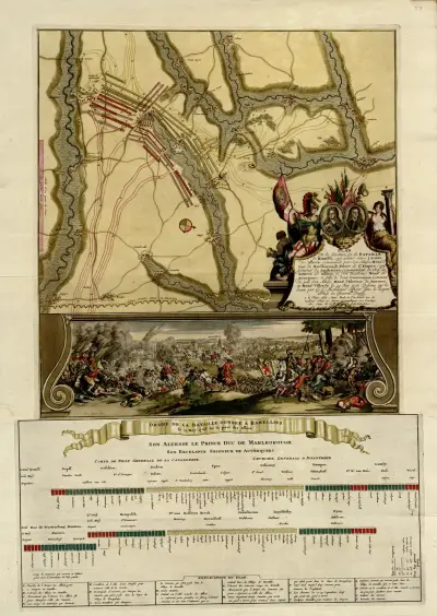 Plan de la situation ou la bataille de Ramillis av Anna Beek