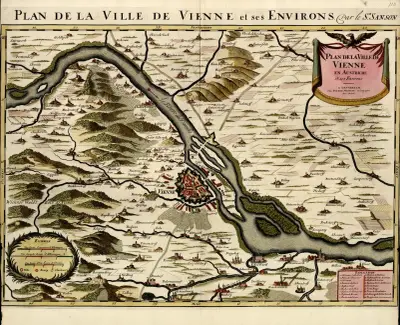 Plan de la ville de Vienne en Austriche et ses environs av Anna Beek