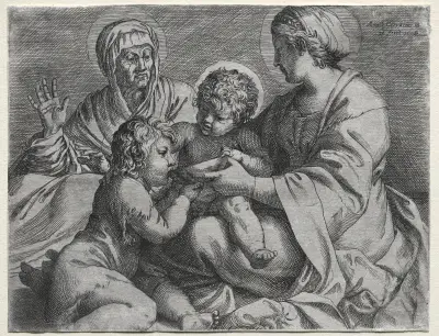 Madonna with the Bowl av Annibale Carracci