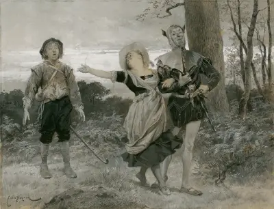 As you like it, act 5, scene 1 ‘Do, good William’, Émile-Antoine Bayard