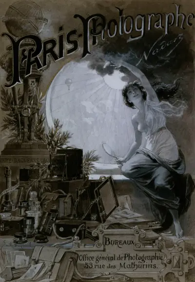 Modèle pour la couverture du journal Nadar Paris photographié, Émile-Antoine Bayard