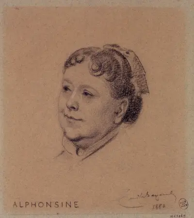 Portrait d’Alphonsine, actrice du Palais Royal., Émile-Antoine Bayard