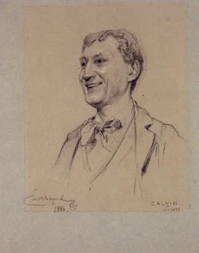 Portrait de Calvin, acteur du Palais Royal., Émile-Antoine Bayard