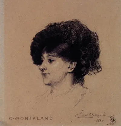 Portrait de Céline Montaland, actrice du Palais Royal., Émile-Antoine Bayard