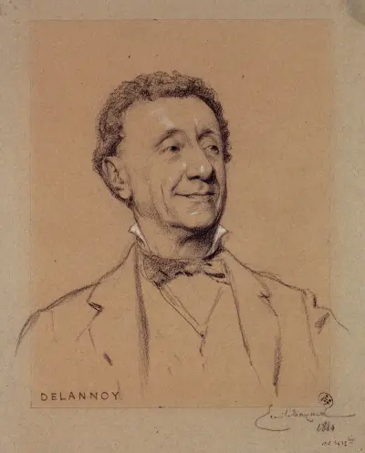 Portrait de Delannoy, acteur du Palais Royal., Émile-Antoine Bayard